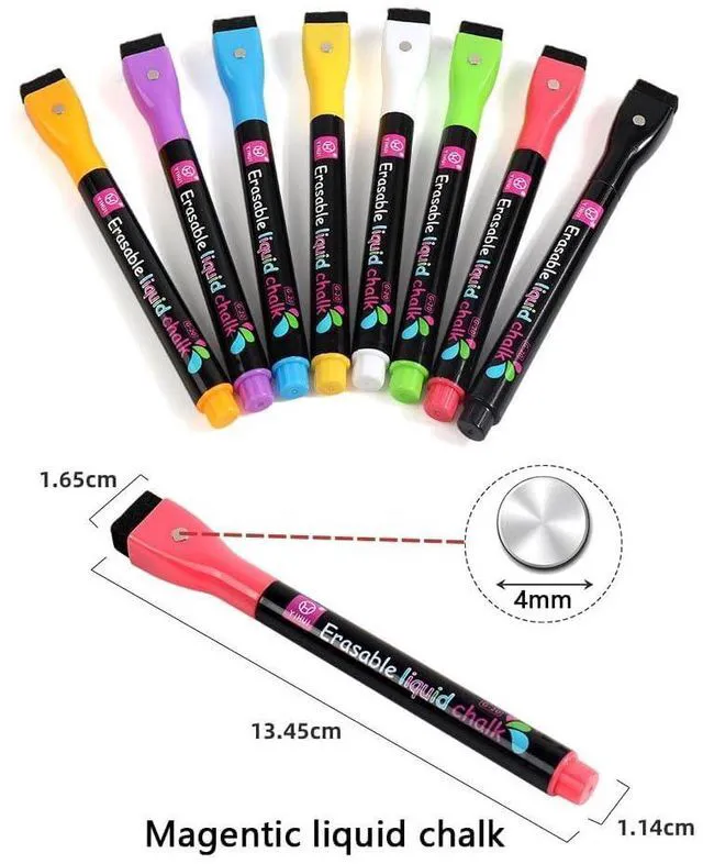 Alt view image 7 of 7 - 3-Pack Acrylic Magnetic Dry Erase Calendar Whiteboard Set Organize Your Refrigerator, Wall, or Fridge with Monthly, Weekly, and Daily Planners, Includes 8 Markers, Large Eraser, and Cloth