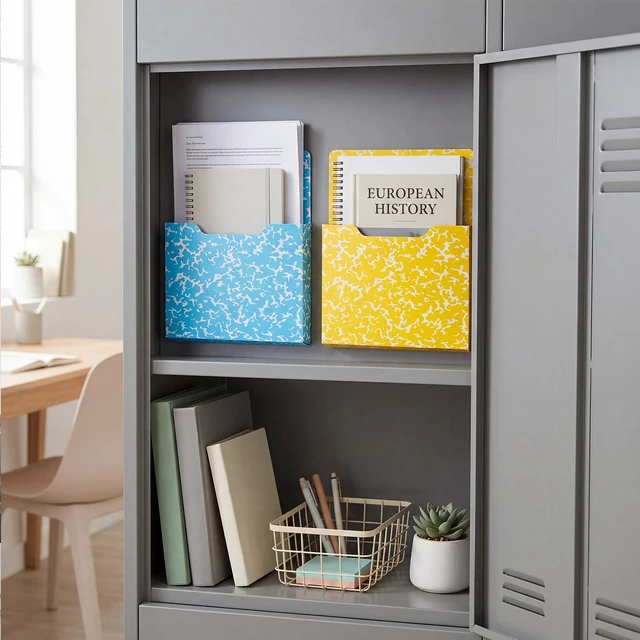 Alt view image 4 of 6 - 8 Pack Magnetic File Folder Holder for Whiteboard Classroom Storage 10"x13"x1.2" Hanging Magnetic Wall File Organizer, Refrigerator Magazine Holder, for Mail Letters Paper Desk Office