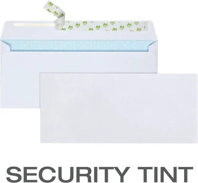 Alt view image 4 of 6 - Security Envelopes Letter Size, #10 Envelopes Self Seal, 1500 Twelve boxes of 125 in one case. Peel the Redi-Strip and press - no moisture, no licking; security tint, no window