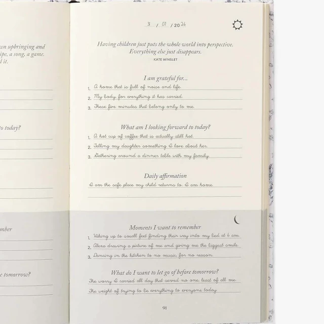 Alt view image 5 of 7 - Five Minute Journal for Moms - Daily Gratitude Journal, Mindfulness & Memory Keepsake for Mothers, Undated - Gifts for Mom