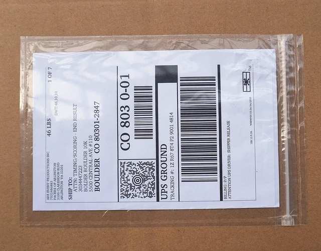 Main image of Premium 6.7'' x 10'' Resealable Adhesive Shipping Label/documents Pouches (400 Pack)