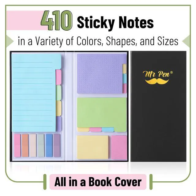 Alt view image 2 of 7 - Sticky Notes Set, 820 Pack, Ruled