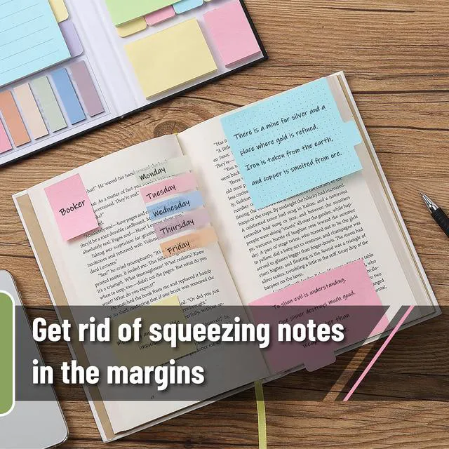 Alt view image 5 of 7 - Sticky Notes Set, 820 Pack, Ruled