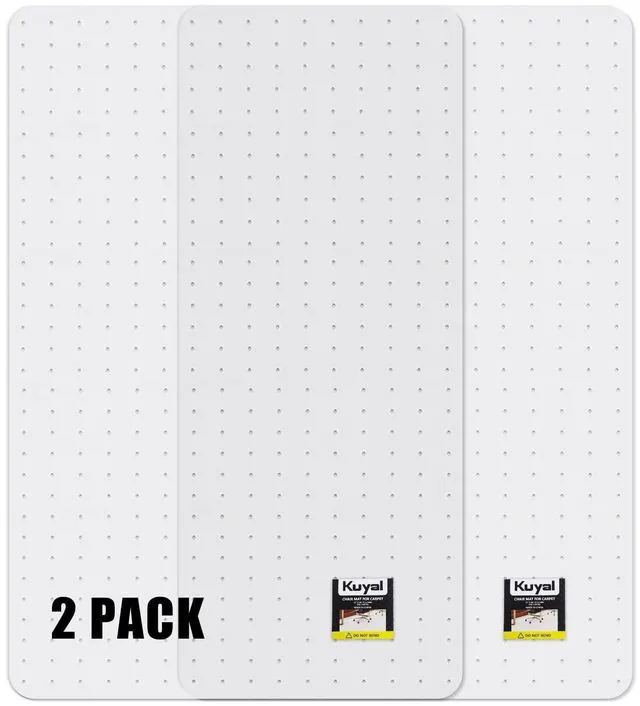 Main image of Office Chair Mat for Carpet, Set of 2, Heavy Duty Computer Chair Mat 32''x48'', Under Desk Protector Carpeted Clear Floors Mat, Easy Chair Movement,Ship Flat