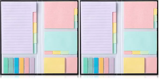 Main image of Sticky Notes Set, 820 Pack, Ruled