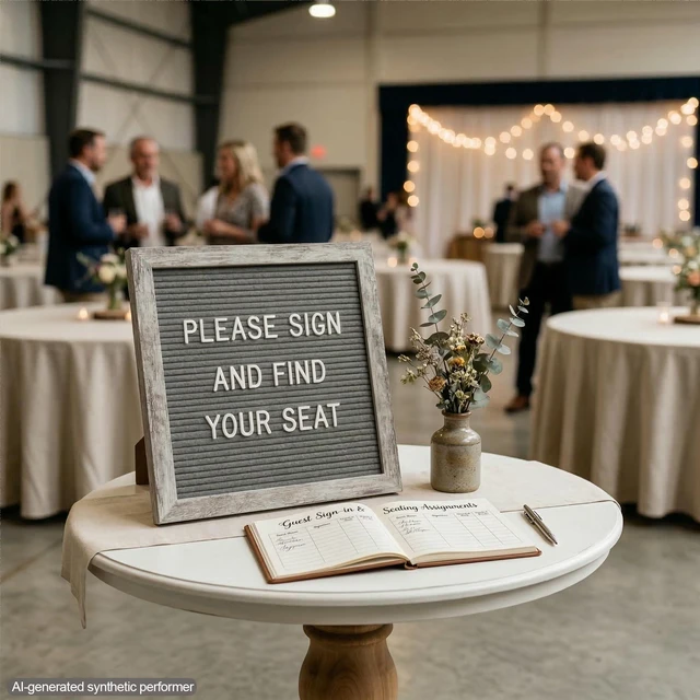 Alt view image 3 of 7 - Rustic Gray Felt Letter Board 10x10 with Stand, Wall Mount, 336 Letters Professional neutral letter board for home, entryway, office and classroom, with 336 letters, stand and wall mount
