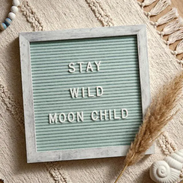 Alt view image 6 of 7 - Rustic Turquoise Felt Letter Board 10x10 Inch, 336 Letters with Stand Changeable message board with stand and wall mount for home displays, creative workspaces and small spaces