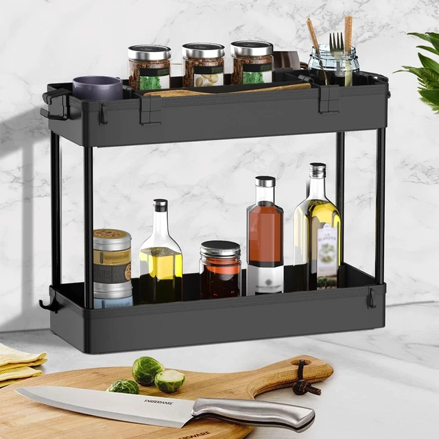 Alt view image 3 of 7 - 2-piece Set Slim Storage Cart 3 Tier,Bathroom Organizer Rolling Utility,Mobile Shelving Unit Slide Out for Office, Kitchen, Laundry Room & Narrow Places