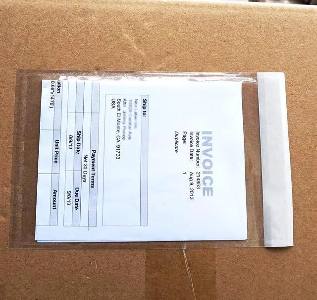 Alt view image 2 of 6 - 1000 Pcs Premium 4.7''x7.5'' Packing List Envelope, Tailored Size for 4x6'' Shipping Labels, Adhesive Shipping Label Pouch/Sleeve