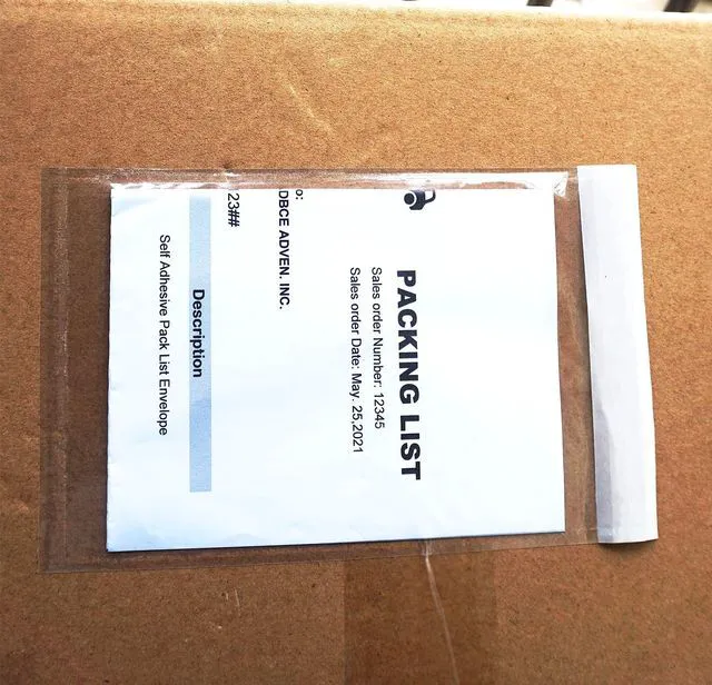 Alt view image 3 of 6 - 1000 Pcs Premium 4.7''x7.5'' Packing List Envelope, Tailored Size for 4x6'' Shipping Labels, Adhesive Shipping Label Pouch/Sleeve