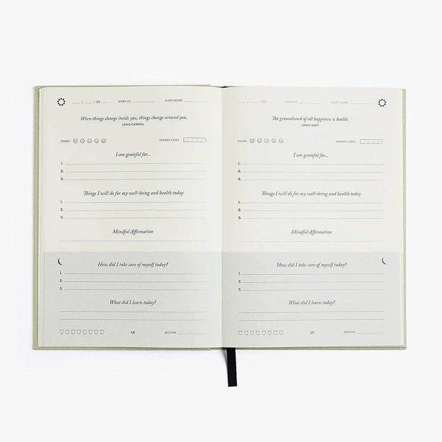 Alt view image 3 of 7 - Five Minute Journal Fit Edition Daily Planner, Green, 120 Pages