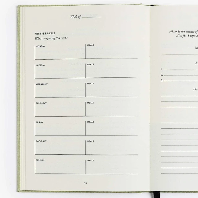 Alt view image 7 of 7 - Five Minute Journal Fit Edition Daily Planner, Green, 120 Pages