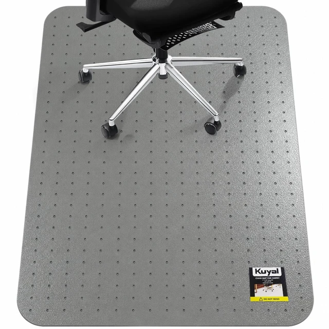 Main image of Office Chair Mat for Carpet, Gray Heavy Duty Computer Chair Mat 36''x48'', Under Desk Protector Carpeted Floors Mat, Easy Chair Movement,Ship Flat, Gray