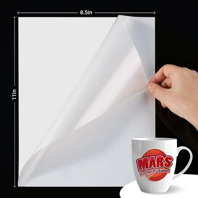 Alt view image 3 of 7 - Premium Glossy Printable Vinyl Sticker Paper, 50 Sheets Waterproof White Sticker Paper for Inkjet & Laser Printer, Vivid Prints, Compatible with Cricut, Easy Peel for DIY Crafts, Etsy