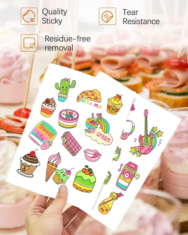 Alt view image 7 of 7 - Premium Glossy Printable Vinyl Sticker Paper, 50 Sheets Waterproof White Sticker Paper for Inkjet & Laser Printer, Vivid Prints, Compatible with Cricut, Easy Peel for DIY Crafts, Etsy