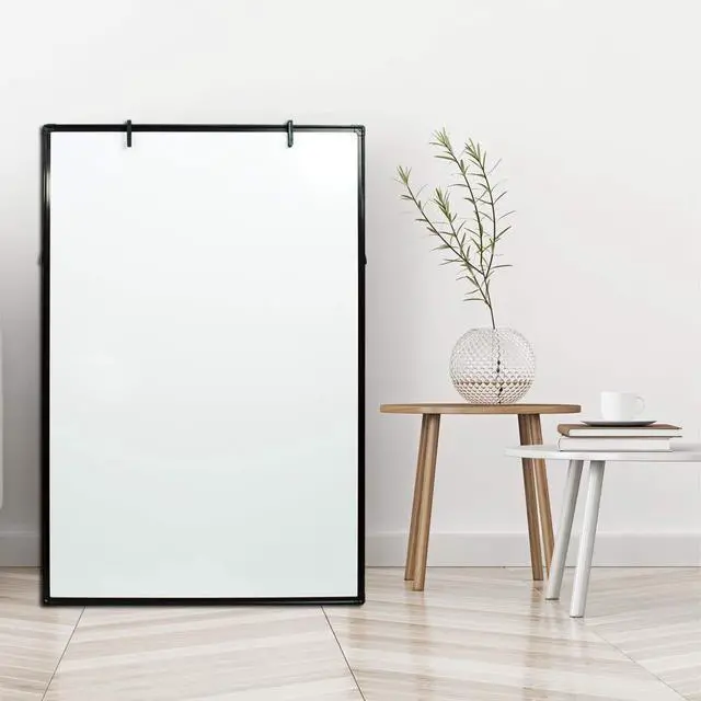 Alt view image 4 of 7 - Dry Erase Board, Magnetic White Board 36 X 24 Inch, Double Sided Whiteboard Easel, Black Aluminum Frame with Two Flipchart Hooks for Office Home and School