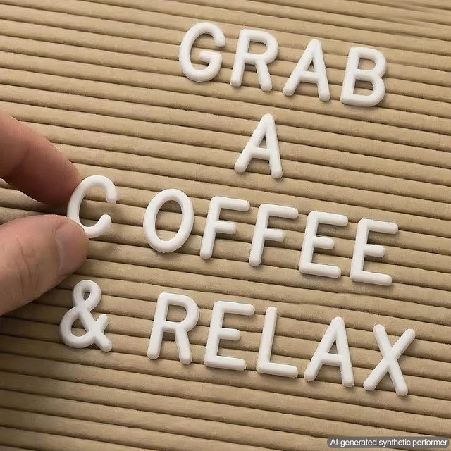 Alt view image 3 of 7 - Rustic Cappuccino Felt Letter Board 10x10 Inch with Stand and Wood Frame 336 letters, numbers and symbols; changeable message board with wall mount for home notes, welcome messages and reminders