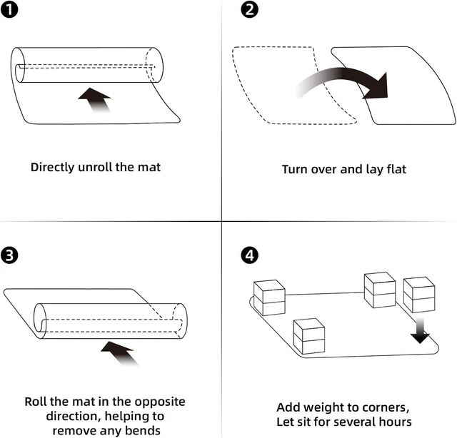 Alt view image 4 of 7 - Office Chair Mat for Low-Pile Carpet 36" x 48", 2-Pack Office and Home Set Clear PVC With Anti-Slip Studs, Prevents Carpet Wear From Rolling Chair Wheels, Smooth Glide Surface For Easy Daily Rolling