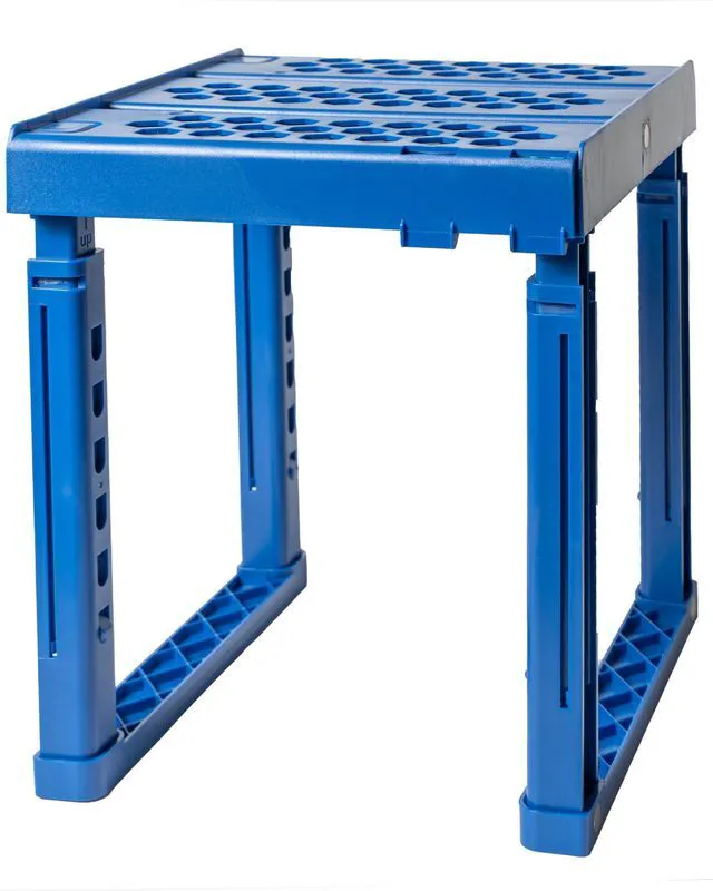 Main image of Locker Organizer Shelf Adjustable Width and Height, Ideal Locker for School, Office, and Gym Lockers (Blue)