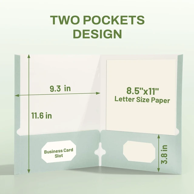 Alt view image 2 of 7 - Folders with Pockets 3 Hole Punched(50 Pack, Pastel Colors), 2 Pocket Folders Fit Letter Size Paper, Paper File Folder for School Office Home Business