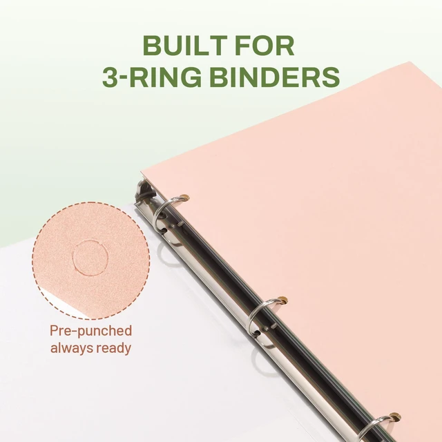 Alt view image 4 of 7 - Folders with Pockets 3 Hole Punched(50 Pack, Pastel Colors), 2 Pocket Folders Fit Letter Size Paper, Paper File Folder for School Office Home Business