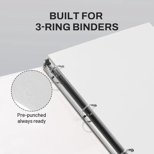 Alt view image 4 of 7 - Two Pocket Folders, 50 Pack File Folders with Business Card Slot, Textured Paper, Fit Letter Size Paper, Paper File Folder for School Office Home Business, White
