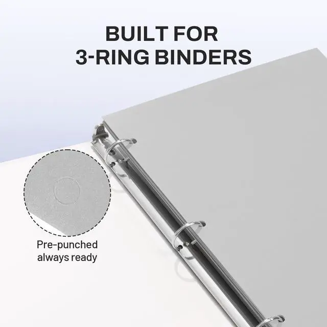 Alt view image 4 of 7 - Two Pocket Folders, 50 Pack File Folders with Business Card Slot, Textured Paper, Fit Letter Size Paper, Paper File Folder for School Office Home Business, Gray
