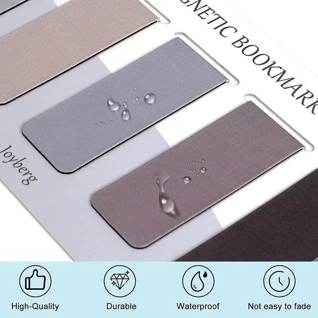 Alt view image 5 of 7 - 15 Pieces Bookmark, Magnetic Bookmarks for Women, Men, Book Lovers, Page Markers for Students Teachers Reading (Misty, Ocean, Emerald) (Pack of 3)