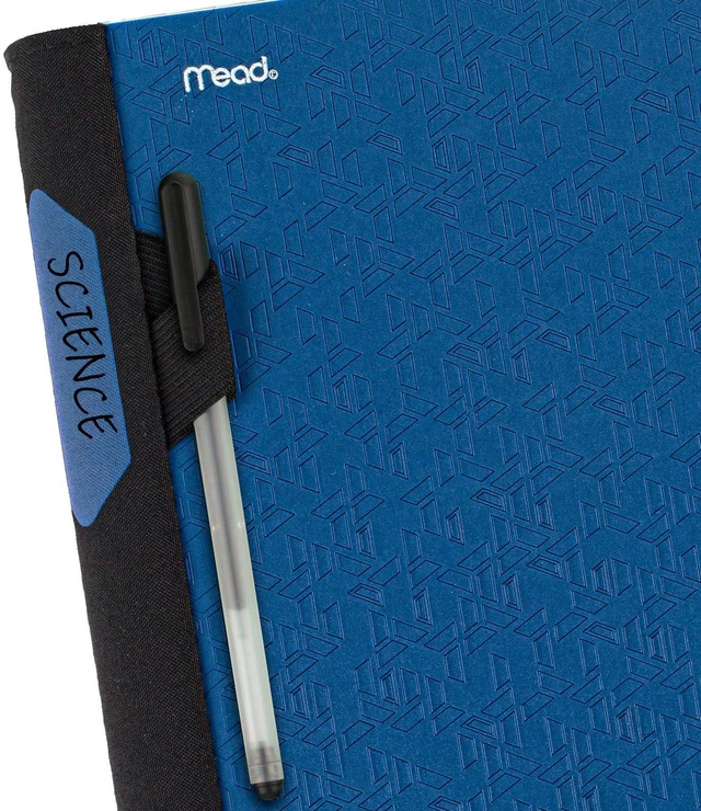 Alt view image 5 of 7 - Advance Spiral Notebook + Study App, 3 Subject, College Ruled Paper, 8-1/2" x 11", 150 Sheets, Spiral Guard, Movable Tabbed Dividers, Pacific Blue (73138)