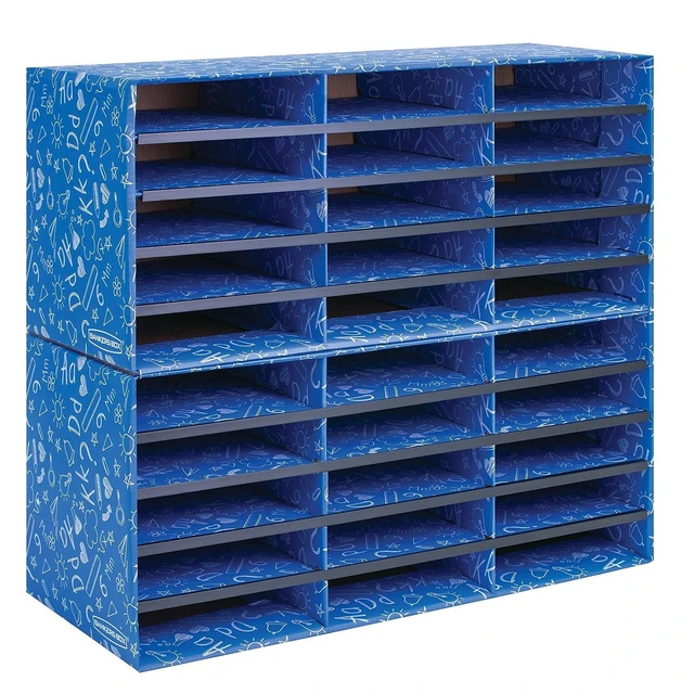 Alt view image 4 of 6 - 30-Compartment Mail Sorter Turn paper piles into organized workflows with durable compartments that keep mail, forms, and projects easy to find