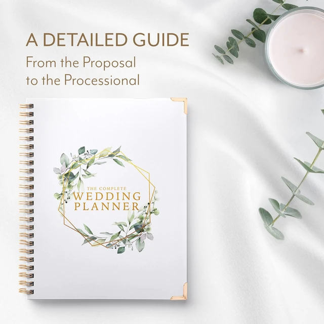 Alt view image 3 of 7 - Wedding Planner Book and Organizer - Wedding Planner Book - Bridal Planning Binder with Countdown Calendar - Bride Gifts - (FLORAL)