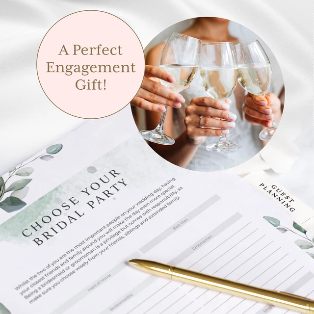 Alt view image 7 of 7 - Wedding Planner Book and Organizer - Wedding Planner Book - Bridal Planning Binder with Countdown Calendar - Bride Gifts - (FLORAL)