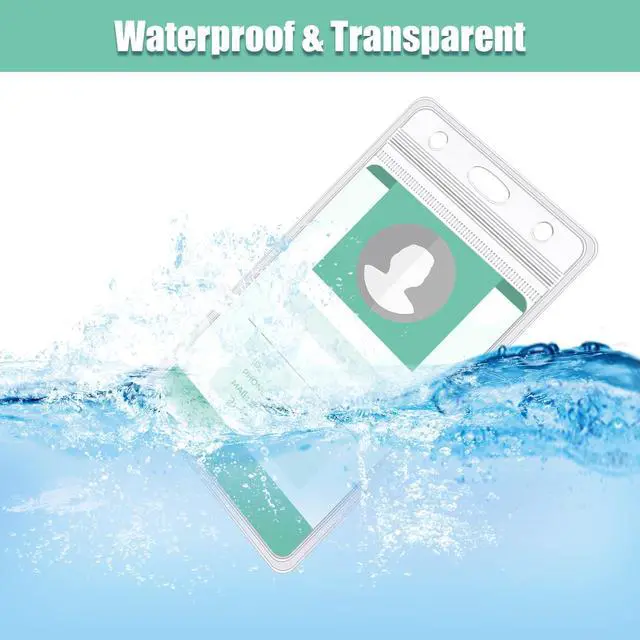 Alt view image 3 of 7 - 400 Pack Vertical Id Badge Holders, Clear Waterproof PVC, 4.5 x 2.7 in Resealable Zip Closure, Transparent And Scannable, Soft Durable Pvc, Fits Id Cards, Name Tags, Work And School Use