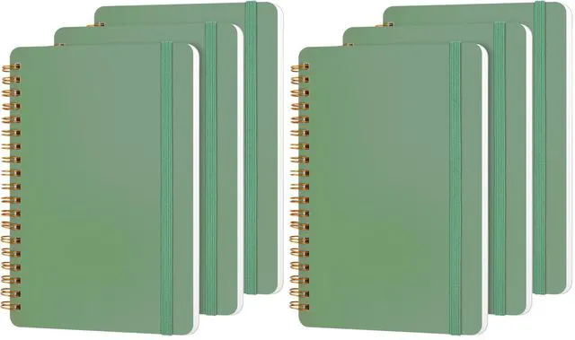 Main image of 3 PCS Small Spiral Notebook 5x7, Notebooks for Note Taking, Green Spiral Journal Notebook, Work Notebook Small Notebooks 5x7 with Strap, Cute Notebooks for Women 70 Sheets/Note Books (Pack of 2)