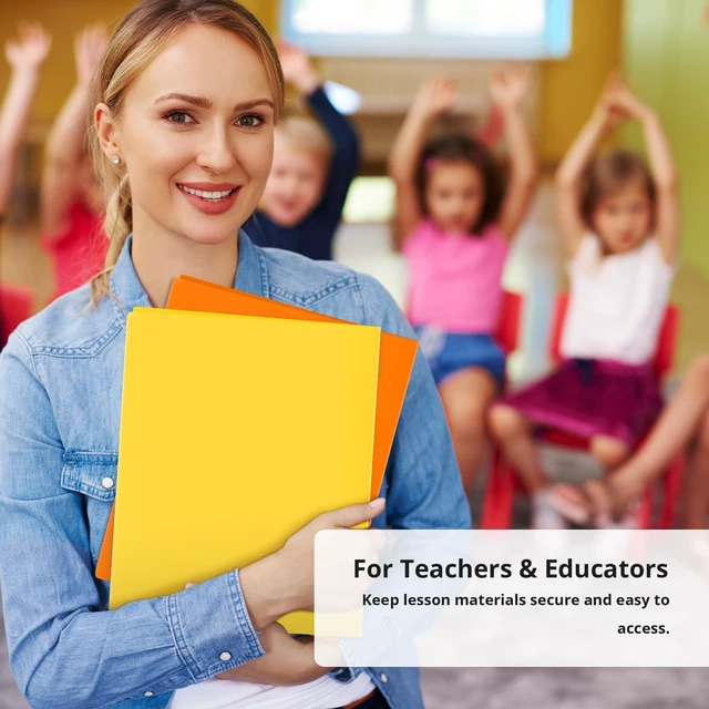 Alt view image 6 of 7 - Plastic Folders with Pockets (18 Pack, Assorted Bright Colors), 2-Pocket Folders with Business Card Slot, Heavy Duty, Fit Letter Size Documents, Perfect for School, Office & Business