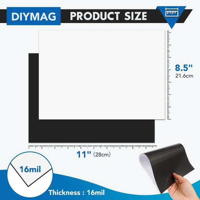 Alt view image 3 of 7 - Printable Magnetic Sheets, Glossy 15Pcs 8.5"x11" for Inkjet Printers Flexible Magnetic Paper, Non-Adhesive for DIY Crafts, Photo Wall, Cars, Refrigerator, Classroom and Office Decor: Amazon.com