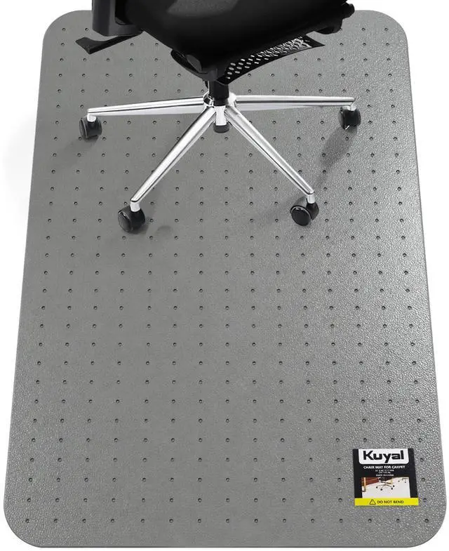 Main image of Office Chair Mat for Carpet, Gray Heavy Duty Computer Chair Mat 32''x48'', Under Desk Protector Carpeted Floors Mat, Easy Chair Movement,Ship Flat, Gray