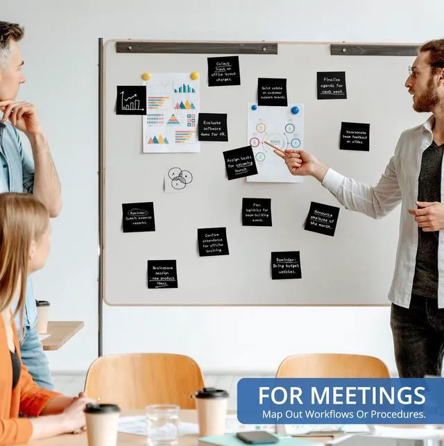 Alt view image 3 of 7 - 36 Pads Sticky Notes, 3 x 3 Inches, Black Colors, 50 Sheets/Pad Bulk Self-Stick Note Pads for Office, Study, and Daily Organization, Sticky Notes for Reminders, Lists