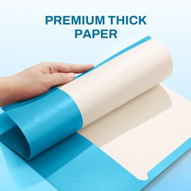 Alt view image 3 of 7 - Folders with Pockets 3 Hole Punched(50 Pack, Assorted Colors), 2 Pocket Folders Fit Letter Size Paper, Paper File Folder for School Office Home Bussiness
