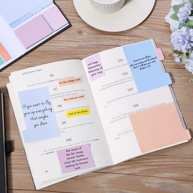 Alt view image 7 of 7 - Sticky Notes Set, 820 Pack, Ruled