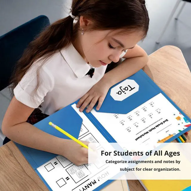Alt view image 4 of 7 - Plastic Folders with Pockets (18 Pack, Assorted Bright Colors), 2-Pocket Folders with Business Card Slot, Heavy Duty, Fit Letter Size Documents, Perfect for School, Office & Business