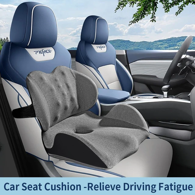 Alt view image 4 of 7 - X Large Memory Foam Seat Cushion Lumbar Support Pillow for Sciatica & Tailbone Pressure Relief Coccyx Pad for Office Chair, Car,Wheelchair,Home,Office