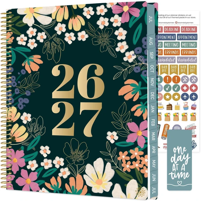 Main image of 2026-2027 Planner (8.5 x 11") 13 Month Academic Organizer (July 2026 - July 2027) - Weekly & Monthly Agenda Book with Stickers & Tabs - Blooming Wildly