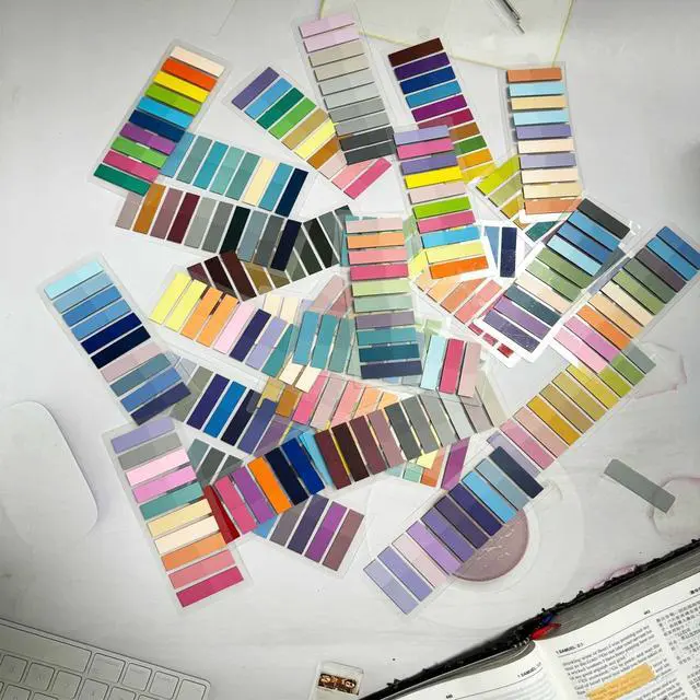 Alt view image 5 of 7 - 6000pcs Books Tabs for Annotating Page Tabs Morandi Sticky Index Tabs Transparent Sticky Notes,Label Stickers,Index Tabs for Reading Notes, Classify File, Writable Repositionable,Bible Study