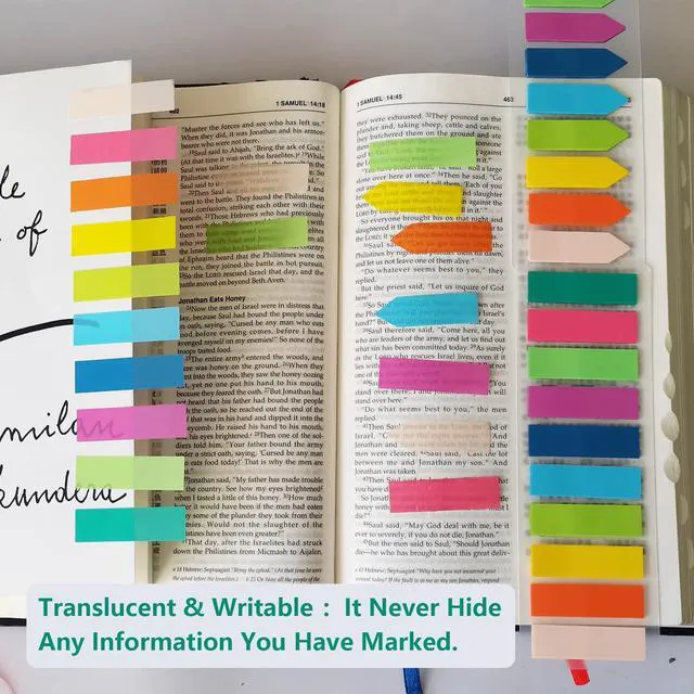 Alt view image 7 of 7 - 6000 PCS Sticky Tabs Page Markers,Morandi Sticky Note Tabs Colored Writable Repositionable,Book Flags Tabs,Strip Index Tabs,Page Tabs,Bible Study,Planning,Indexing Document Organization