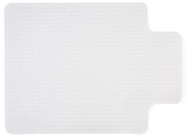 Main image of Office Chair Mat, Clear, 48x36 Inch, Low-Pile Carpet, with Lip Extended under-desk coverage and smooth glide for carpeted office floors
