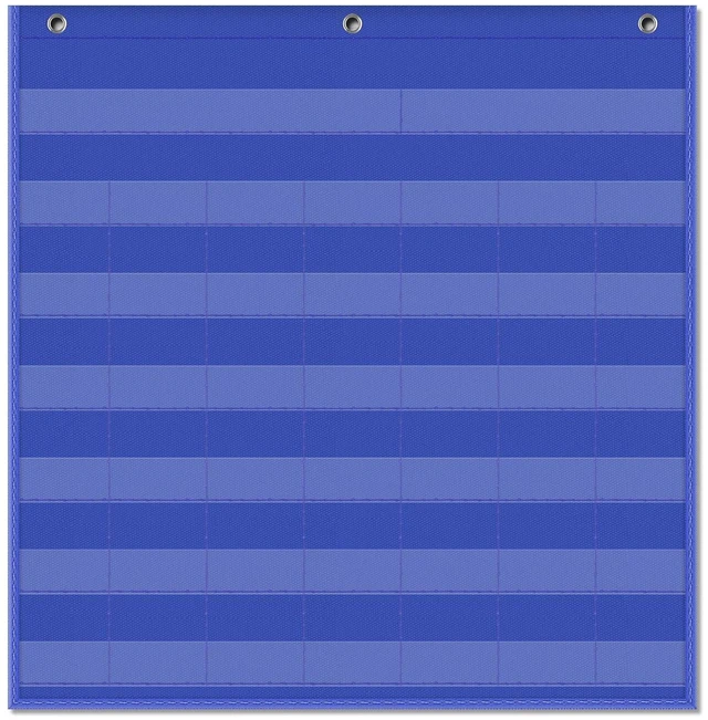 Main image of Classroom Monthly Calendar Pocket Chart for 2.75 * 2.75 Cards,Homeschool Supplies and Classroom Must Haves! Only Chart(Blue)