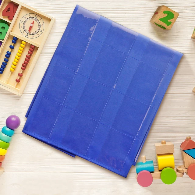Alt view image 7 of 7 - Classroom Monthly Calendar Pocket Chart for 2.75 * 2.75 Cards,Homeschool Supplies and Classroom Must Haves! Only Chart(Blue)