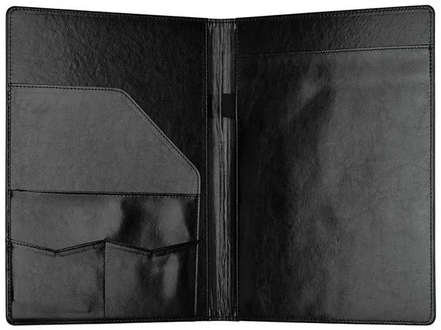 Alt view image 3 of 7 - 10PCS Padfolio Portfolio Binder, Faux Leather Folio Folder Organizer, Black Professional, Interview, Resume, Letter Size, A4 Legal Writing Pad, Document Organizer, Business Card Holder, Office