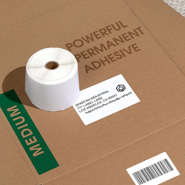 Alt view image 5 of 7 - 4" X 6" Direct Thermal Labels (2500 Count, 10 Rolls) - Printable Postage 4X6 Shipping Labels for Packages and Returns - Compatible With Zebra and Rollo Printers